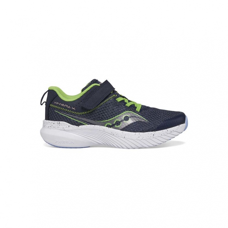 Navy Big Kids\' Saucony Kinvara 14 A/C Sneakers | SINGAPORE-MRHYF