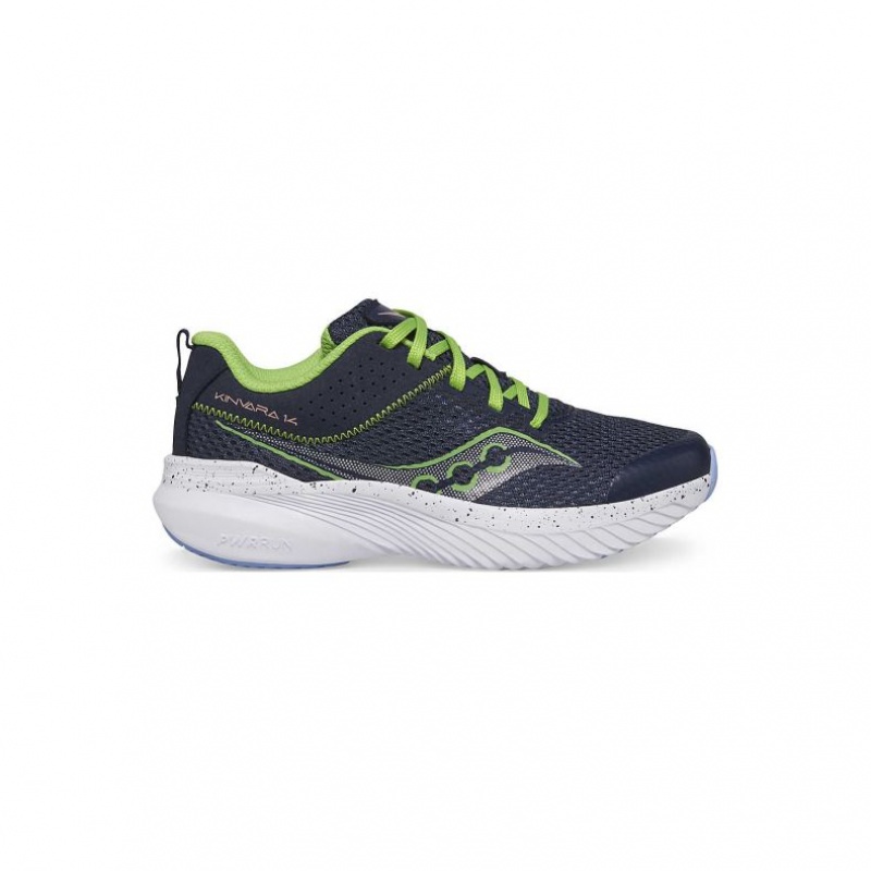 Navy Big Kids\' Saucony Kinvara 14 Sneakers | SINGAPORE-ZRCIY