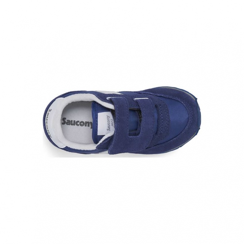 Navy Little Kids' Saucony Baby Jazz Hook & Loop Sneakers | SG-HCIOT