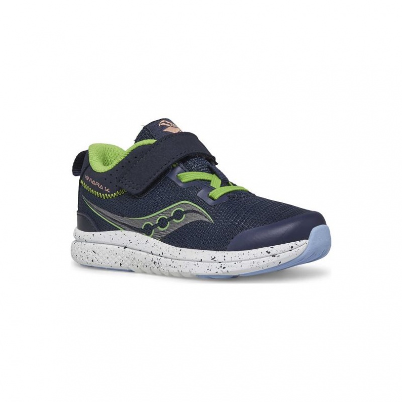 Navy Little Kids' Saucony Kinvara 14 A/C Jr. Sneakers | SINGAPORE-NQHLD