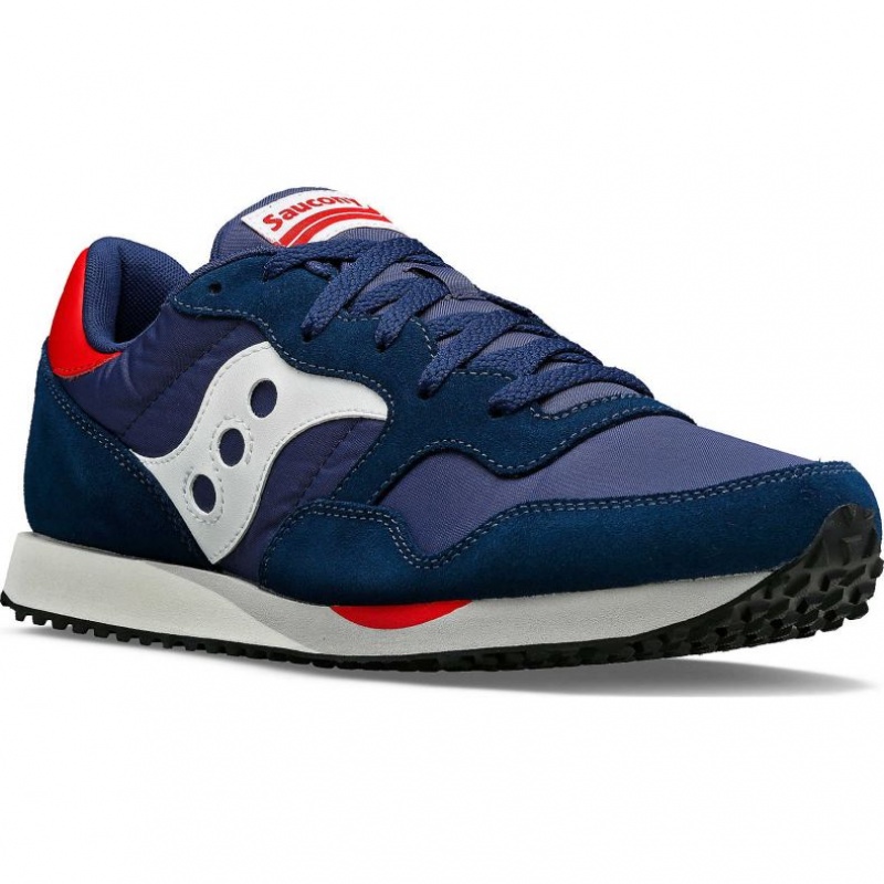 Navy Men's Saucony DXN Sneakers | SG-VIAOF