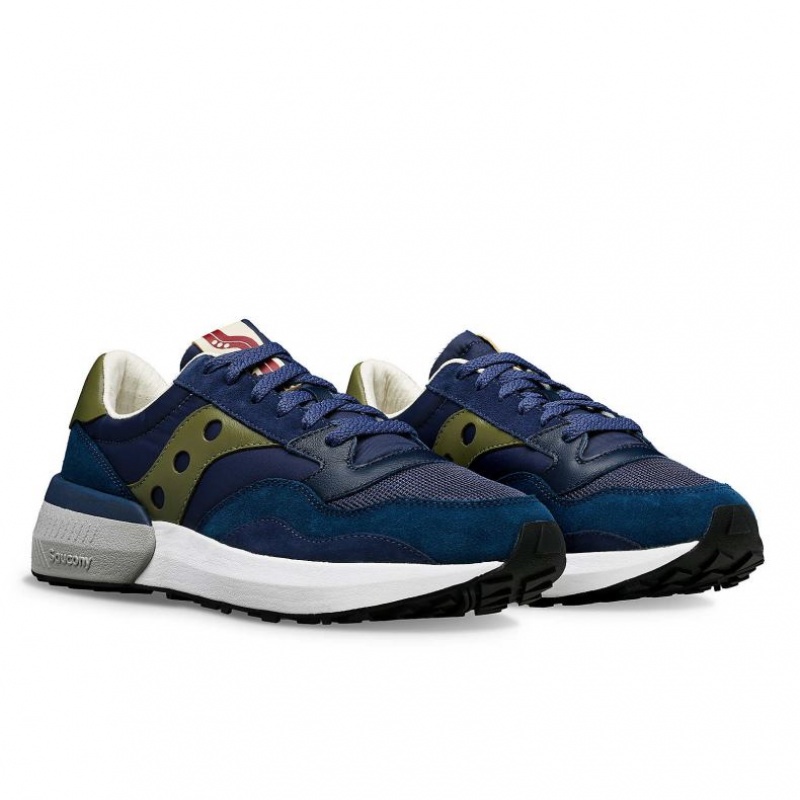 Navy Men's Saucony Jazz NXT Sneakers | SG-XVJAK