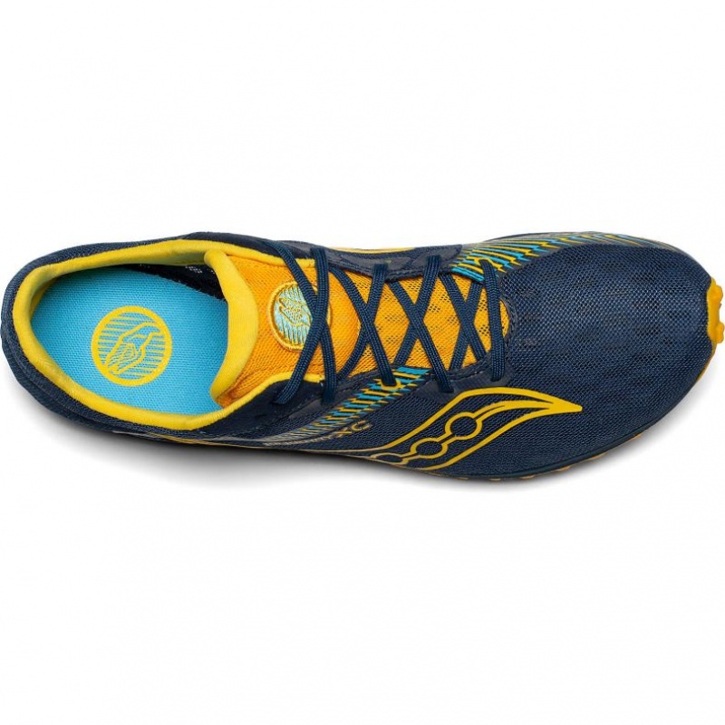 Navy Men's Saucony Kilkenny XC9 Spikes | SINGAPORE-JWKMD