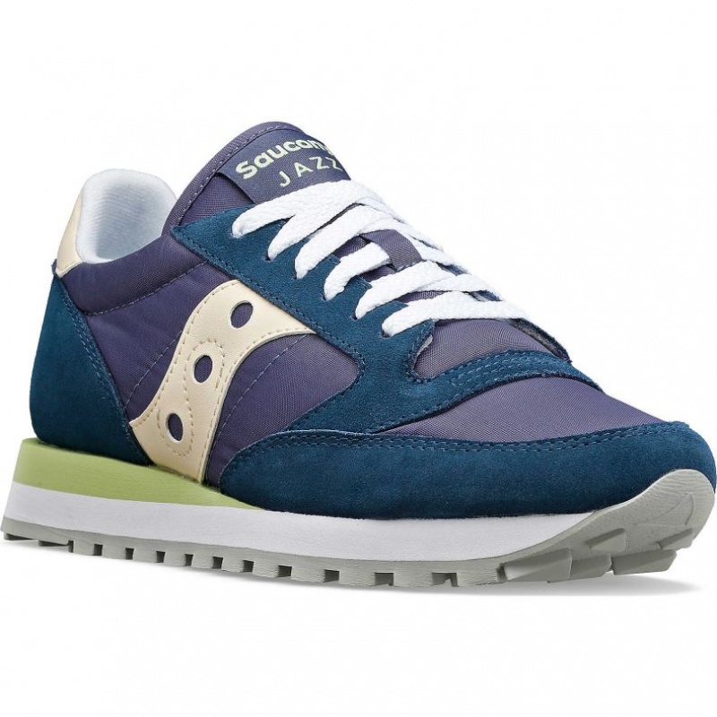 Navy Women's Saucony Jazz Original Sneakers | SG-WQUBG