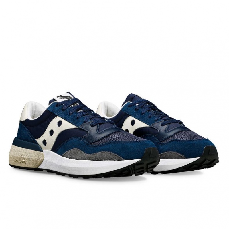 Navy / Cream Women's Saucony Jazz NXT Sneakers | SG-HMGYF