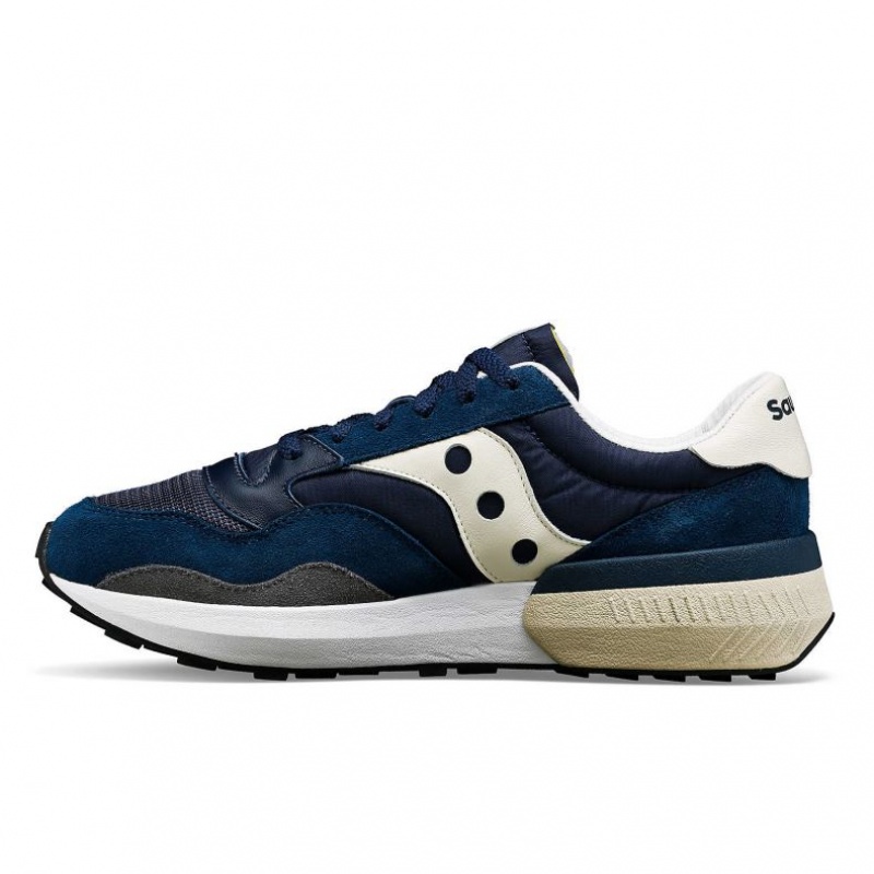 Navy / Cream Women's Saucony Jazz NXT Sneakers | SG-HMGYF