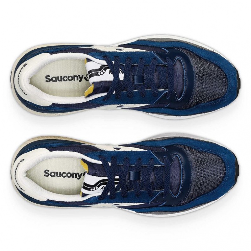 Navy / Cream Women's Saucony Jazz NXT Sneakers | SG-HMGYF