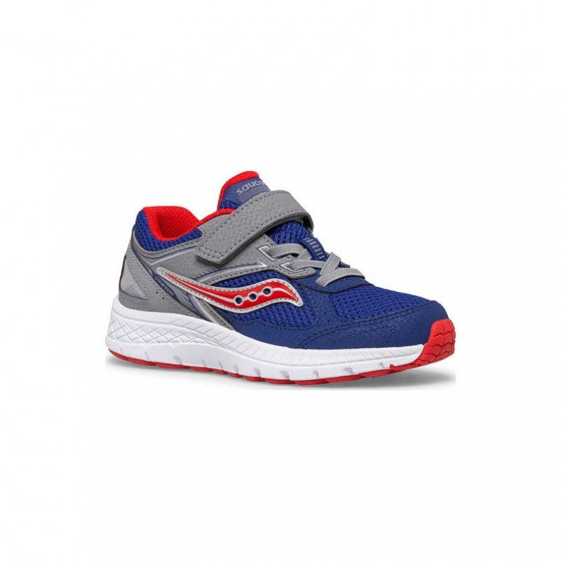 Navy / Grey Big Kids' Saucony Cohesion 14 A/C Sneakers | SINGAPORE-LHOAI