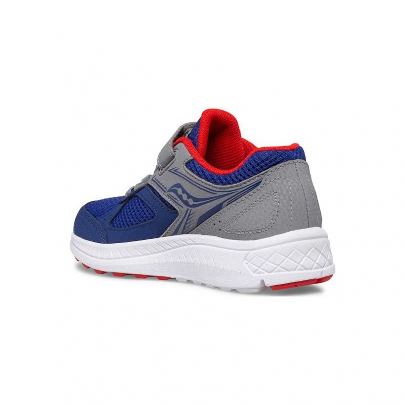 Navy / Grey Big Kids' Saucony Cohesion 14 A/C Sneakers | SINGAPORE-LHOAI