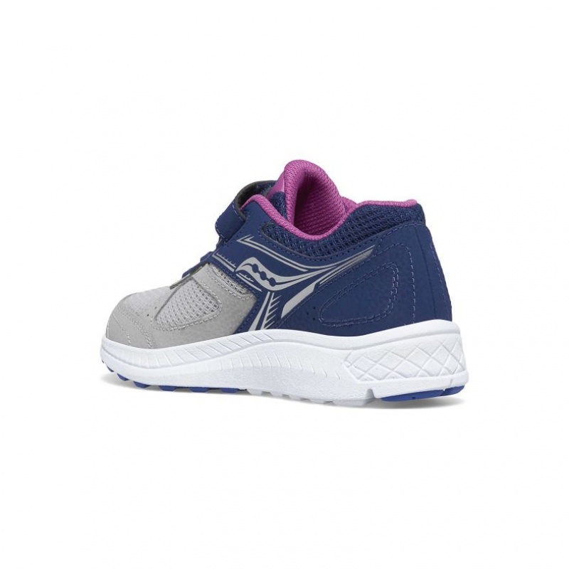 Navy / Grey Big Kids' Saucony Cohesion 14 A/C Sneakers | SG-XPKBI