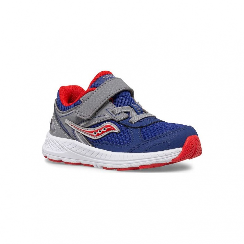 Navy / Grey Little Kids' Saucony Cohesion 14 A/C Jr. Sneakers | SINGAPORE-ZOJDF