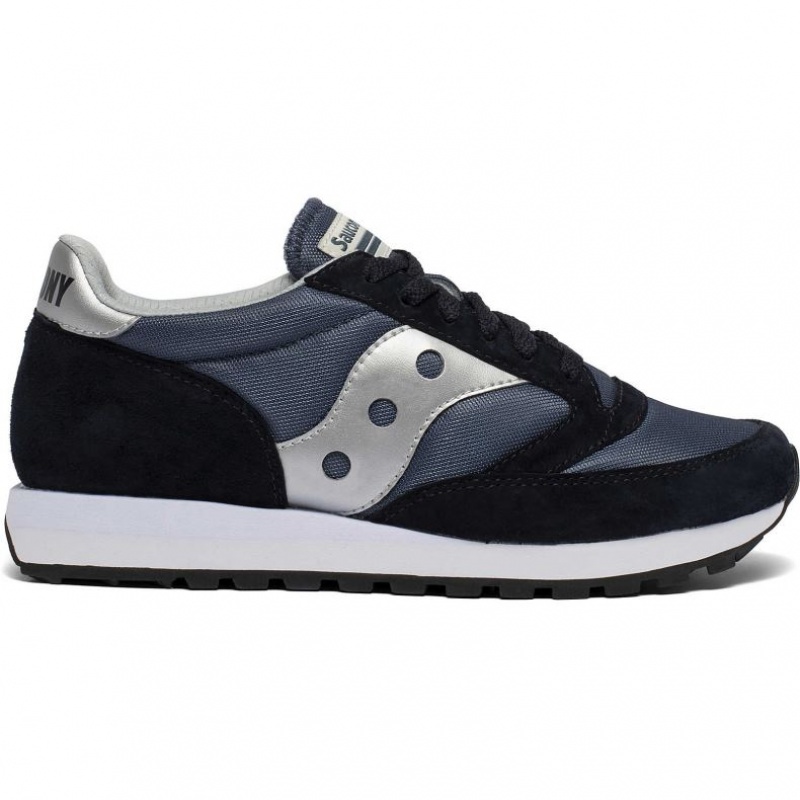 Navy / Silver Men\'s Saucony Jazz 81 Sneakers | SG-IGYBD