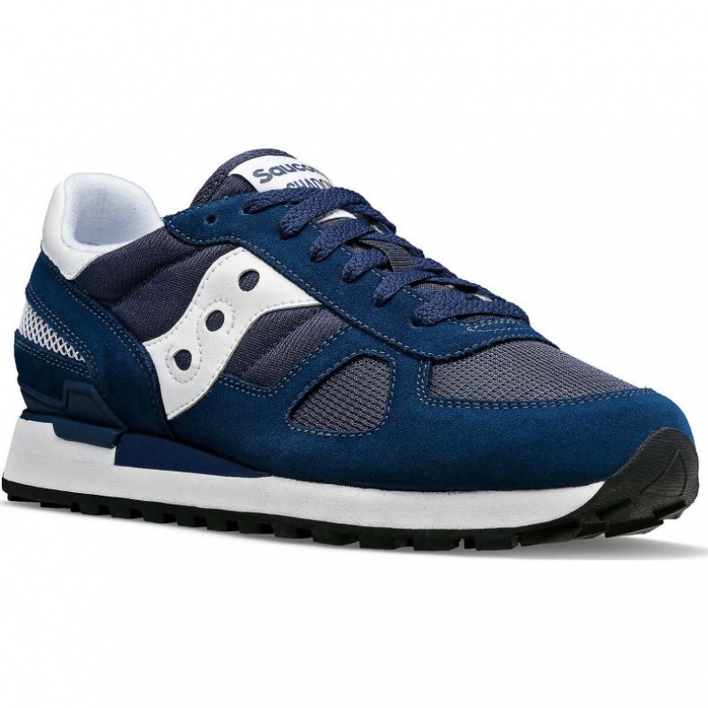 Navy / White Men's Saucony Shadow Original Sneakers | SG-RJXAD