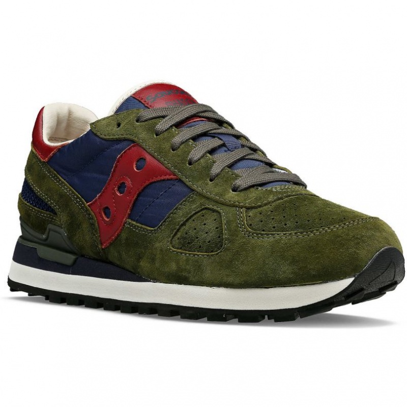 Olive Men's Saucony Shadow Original Premium Sneakers | SINGAPORE-KPNYQ