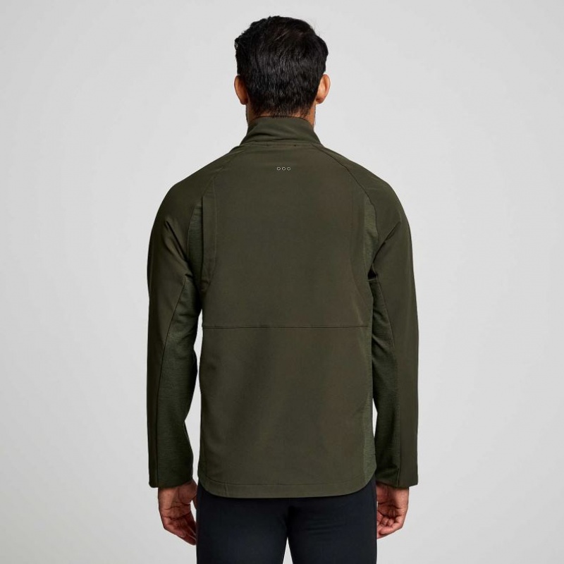 Olive Men's Saucony Triumph Jacket | SG-NYDBU