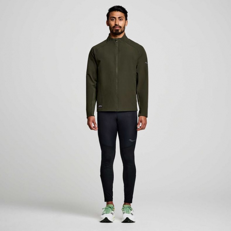 Olive Men's Saucony Triumph Jacket | SG-NYDBU