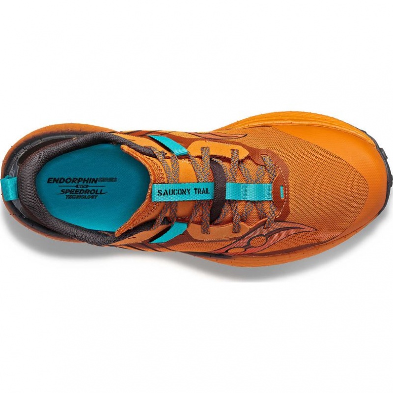 Orange Men's Saucony Endorphin Edge Trail Running Shoes | SG-IWRGP