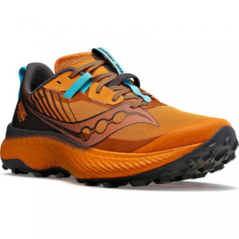 Orange Men's Saucony Endorphin Edge Trail Running Shoes | SG-IWRGP