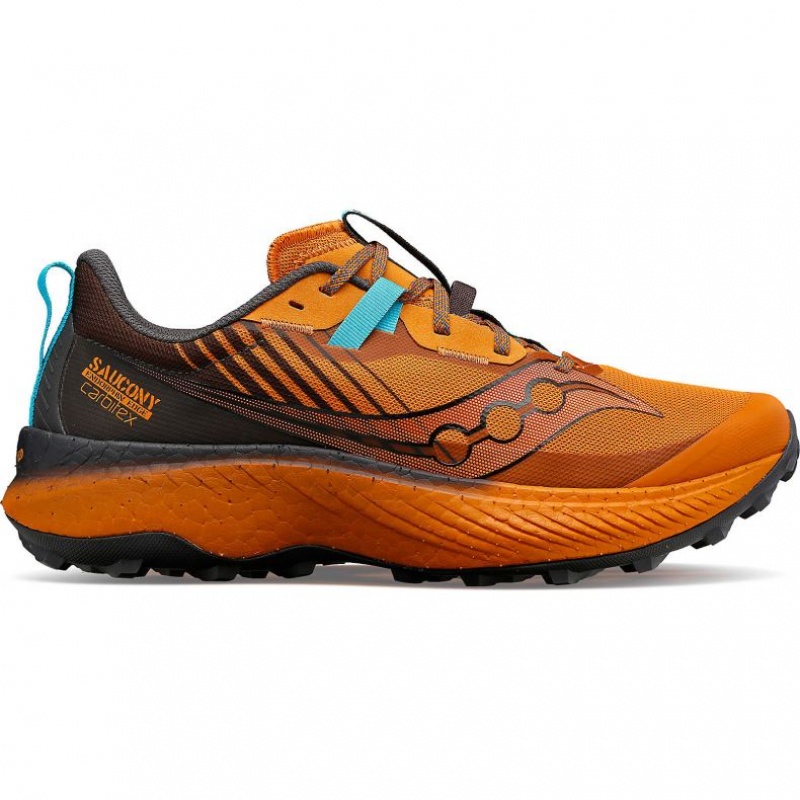 Orange Men\'s Saucony Endorphin Edge Trail Running Shoes | SG-IWRGP