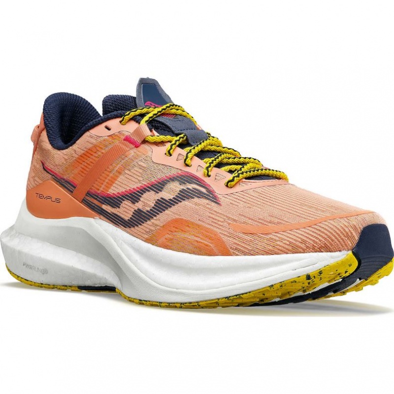 Orange Men's Saucony Tempus Running Shoes | SG-BJQXW