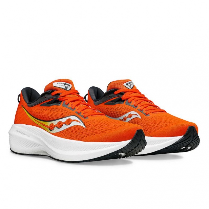 Orange Men's Saucony Triumph 21 Running Shoes | SINGAPORE-LYSDU