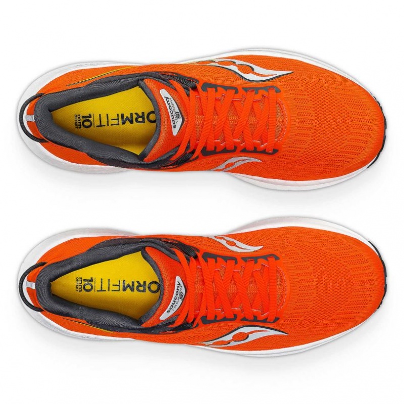 Orange Men's Saucony Triumph 21 Running Shoes | SINGAPORE-LYSDU