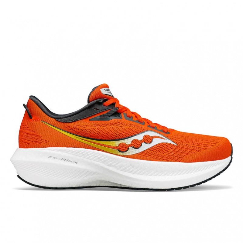 Orange Men\'s Saucony Triumph 21 Running Shoes | SINGAPORE-LYSDU