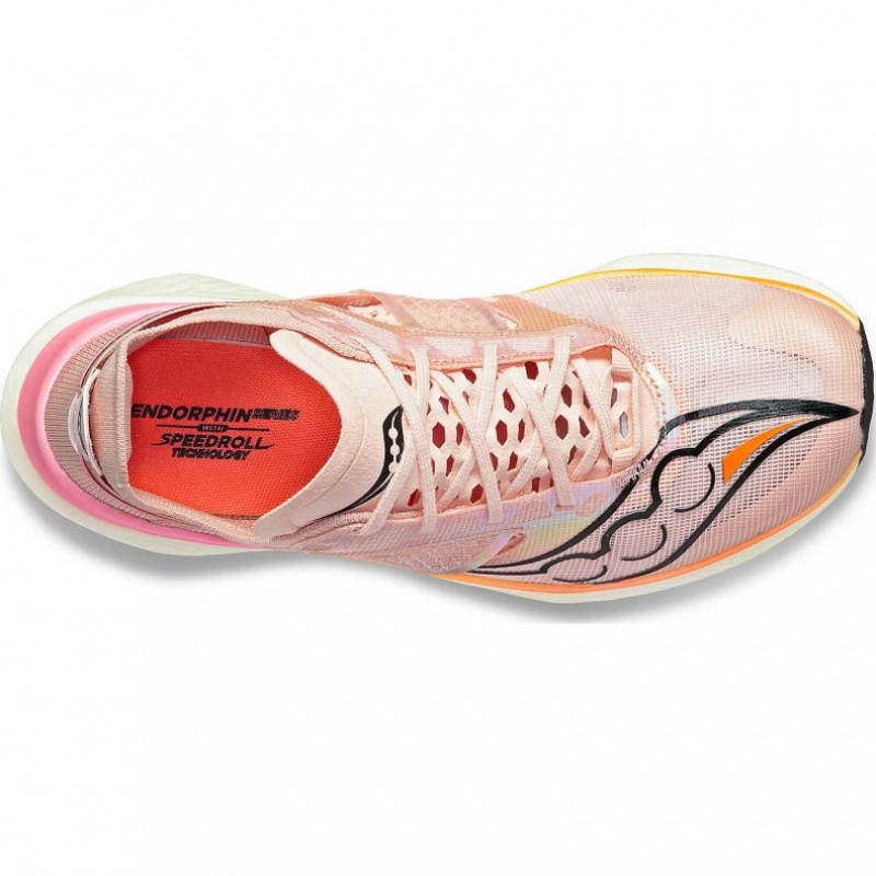 Pink Men's Saucony Endorphin Elite Running Shoes | SG-DJEVM