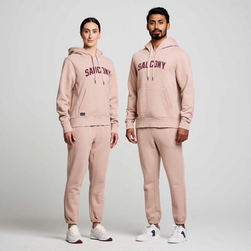 Pink Men's Saucony Recovery Hoodie | SINGAPORE-MTLJW