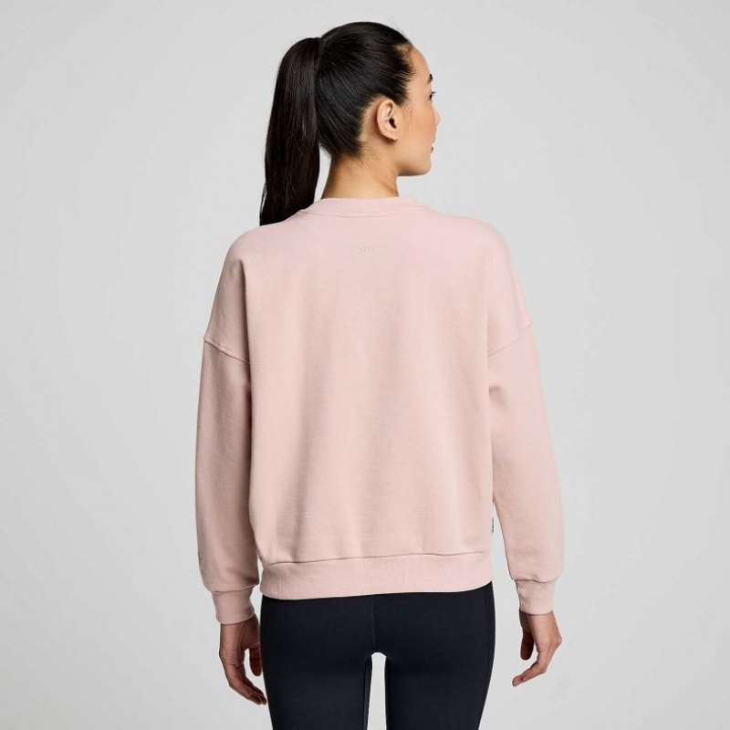 Pink Women's Saucony Recovery Crew Sweatshirt | SG-SGOAV