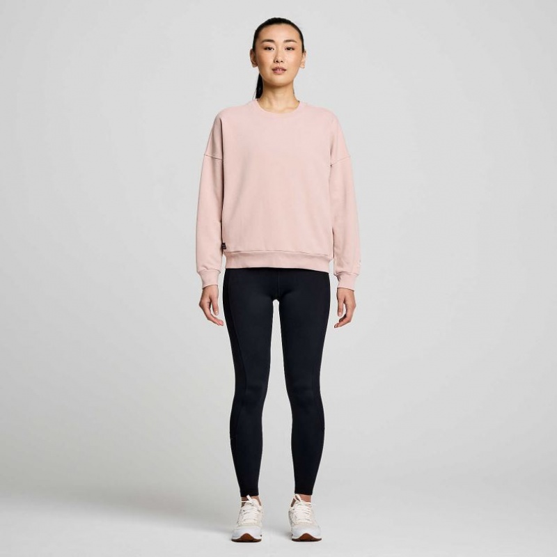 Pink Women's Saucony Recovery Crew Sweatshirt | SG-SGOAV