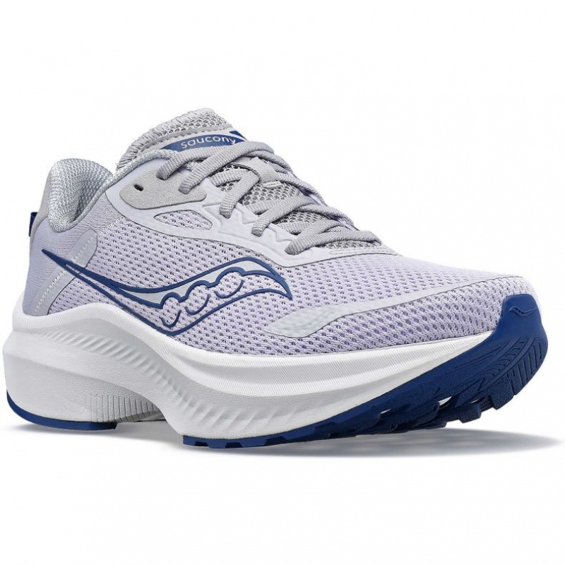 Purple Women's Saucony Axon 3 Running Shoes | SG-WFPHD