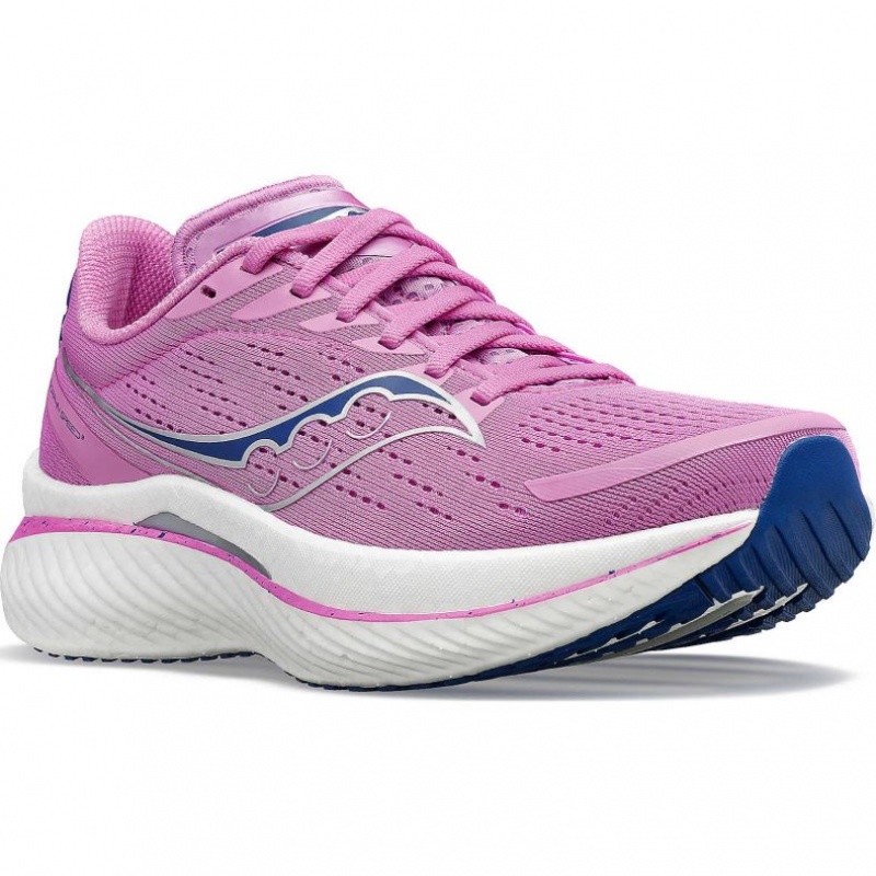 Purple Women's Saucony Endorphin Speed 3 Running Shoes | SINGAPORE-RDNBK