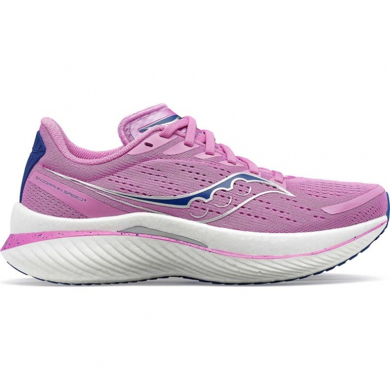 Purple Women\'s Saucony Endorphin Speed 3 Running Shoes | SINGAPORE-RDNBK