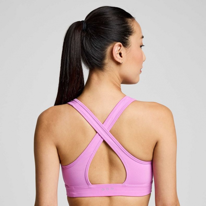 Purple Women's Saucony Fortify Bra | SINGAPORE-LAPZO