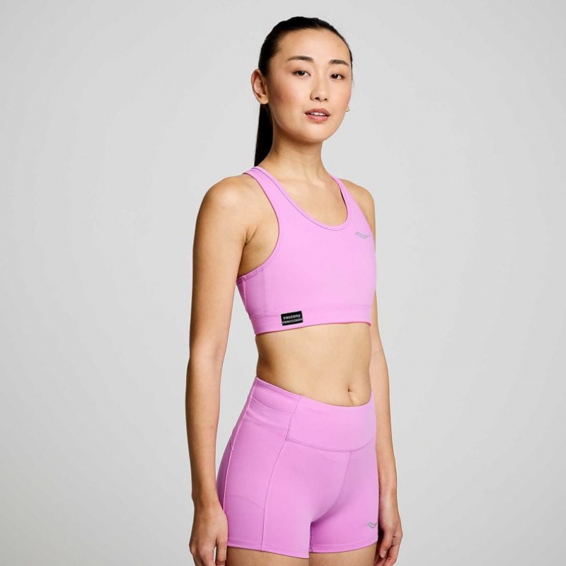 Purple Women's Saucony Fortify Bra | SINGAPORE-LAPZO