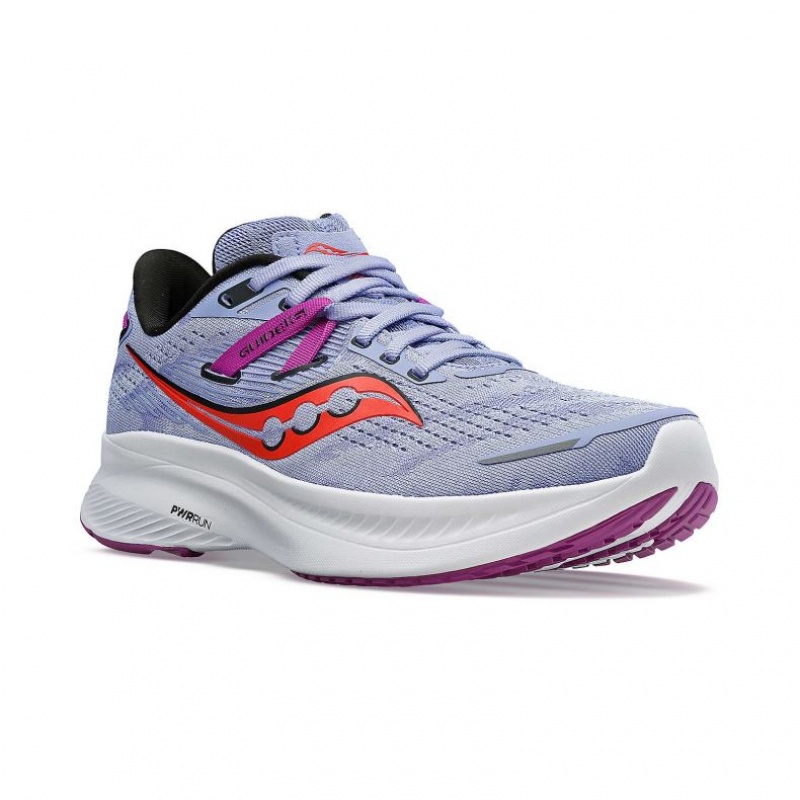 Purple Women's Saucony Guide 16 Running Shoes | SG-QVXKI