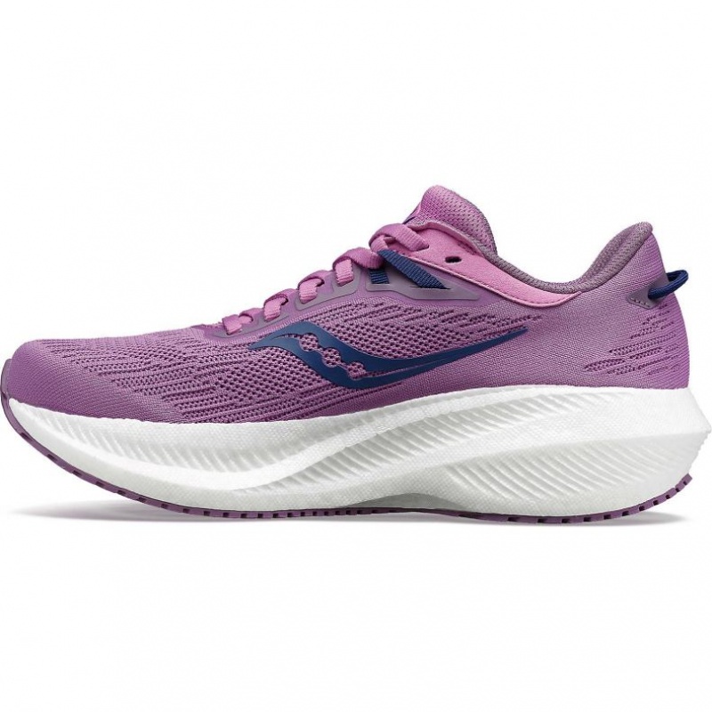 Purple Women's Saucony Triumph 21 Running Shoes | SG-NJFGB