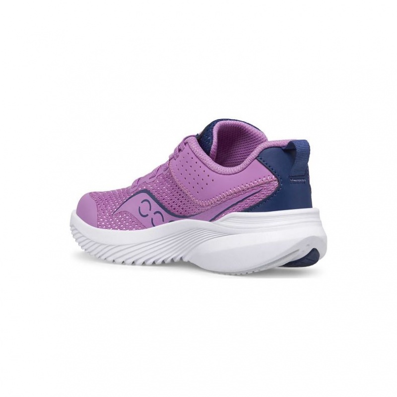 Purple / Indigo Big Kids' Saucony Kinvara 14 Sneakers | SINGAPORE-PEIYF