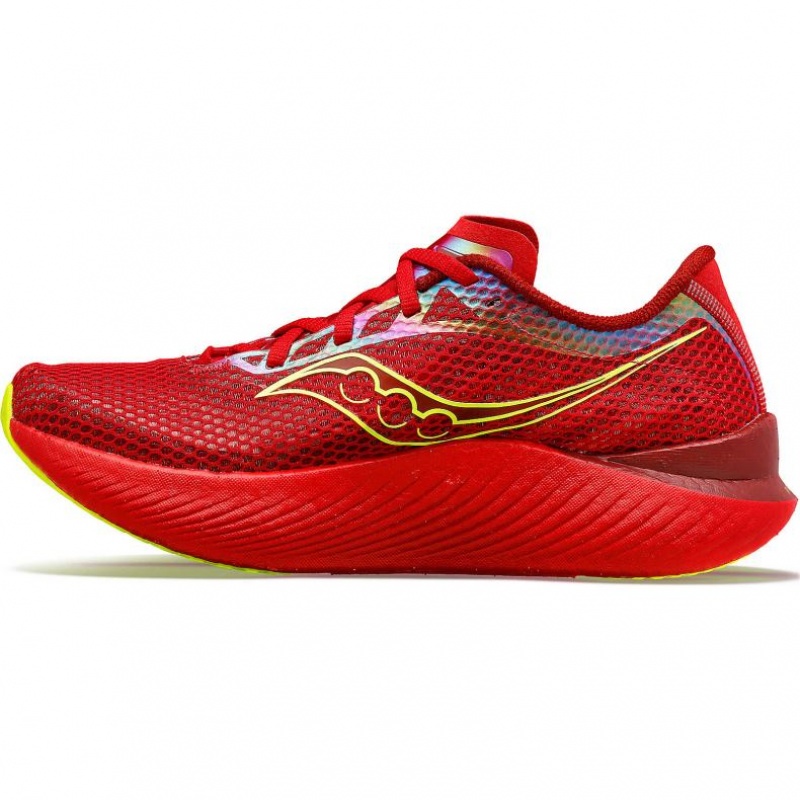 Red Men's Saucony Endorphin Pro 3 Running Shoes | SG-UJDVR