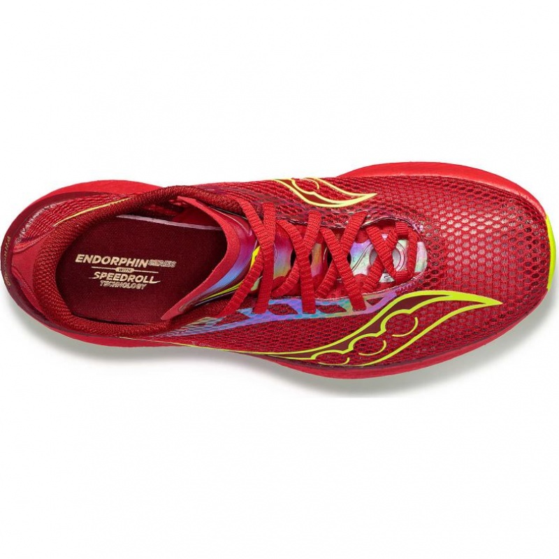 Red Men's Saucony Endorphin Pro 3 Running Shoes | SG-UJDVR