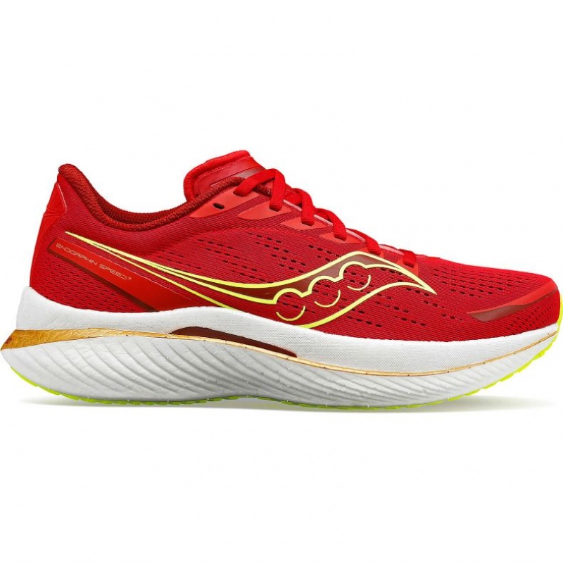 Red Men\'s Saucony Endorphin Speed 3 Running Shoes | SG-JTNCX