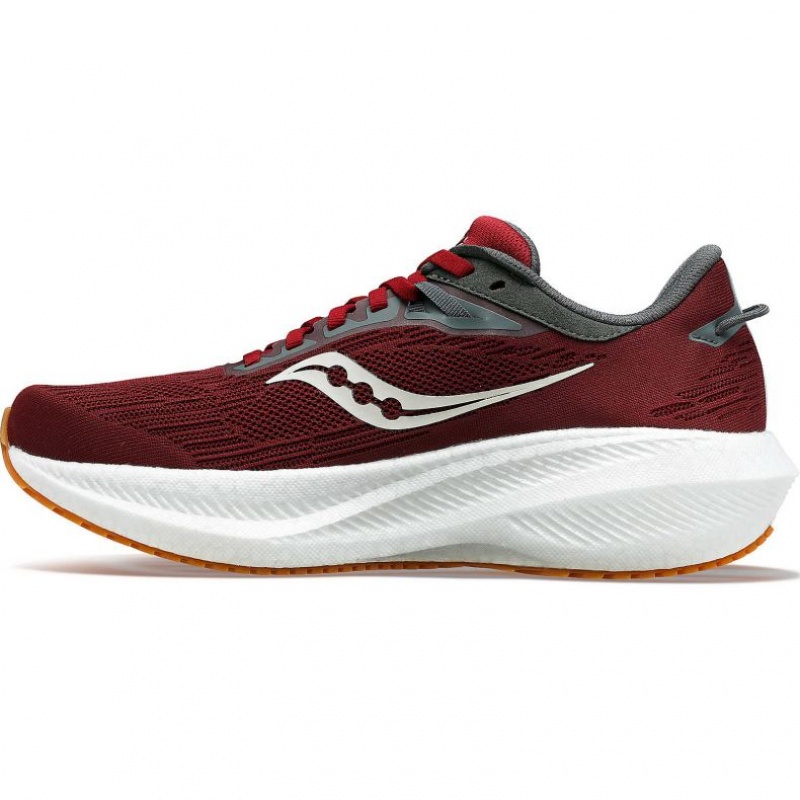 Red Men's Saucony Triumph 21 Running Shoes | SG-WETJK