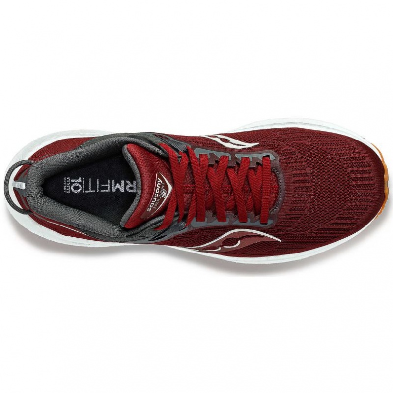 Red Men's Saucony Triumph 21 Running Shoes | SG-WETJK