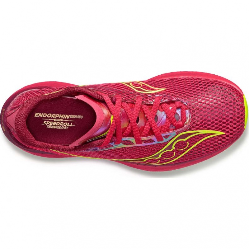 Red Women's Saucony Endorphin Pro 3 Running Shoes | SINGAPORE-OKAHM