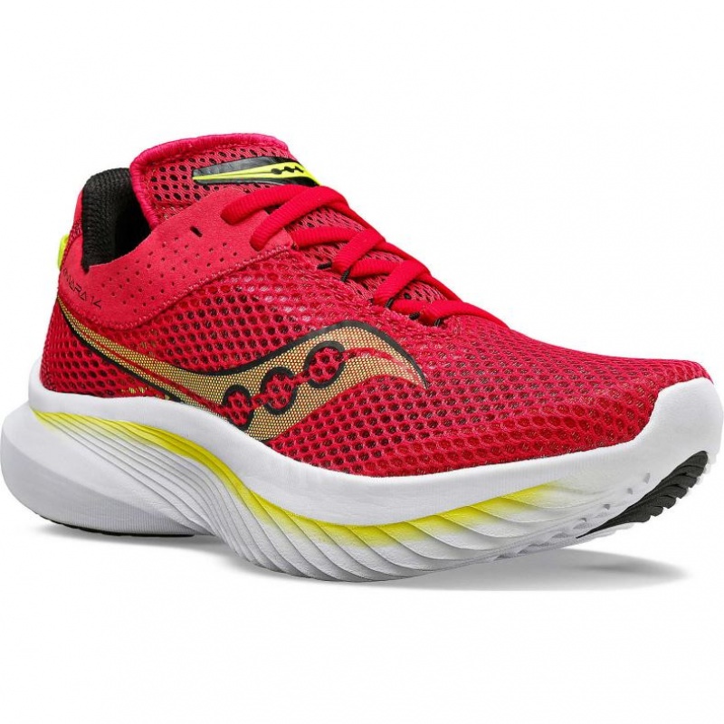 Red Women's Saucony Kinvara 14 Running Shoes | SG-EYGPS