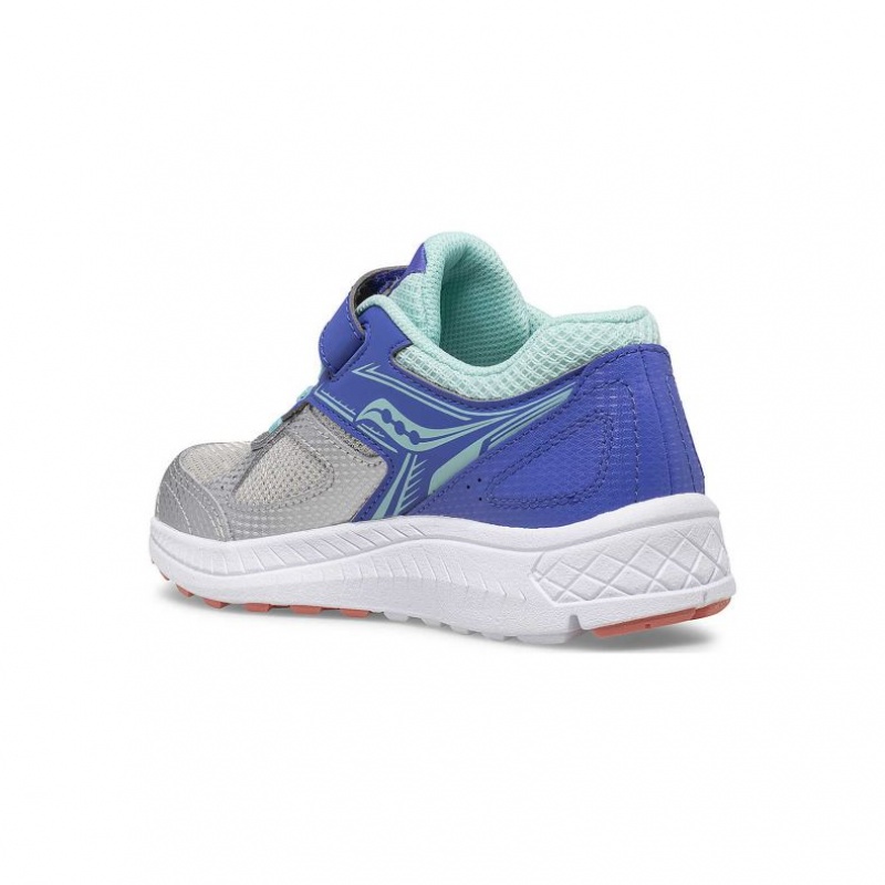 Silver Big Kids' Saucony Cohesion 14 A/C Sneakers | SG-DELAC