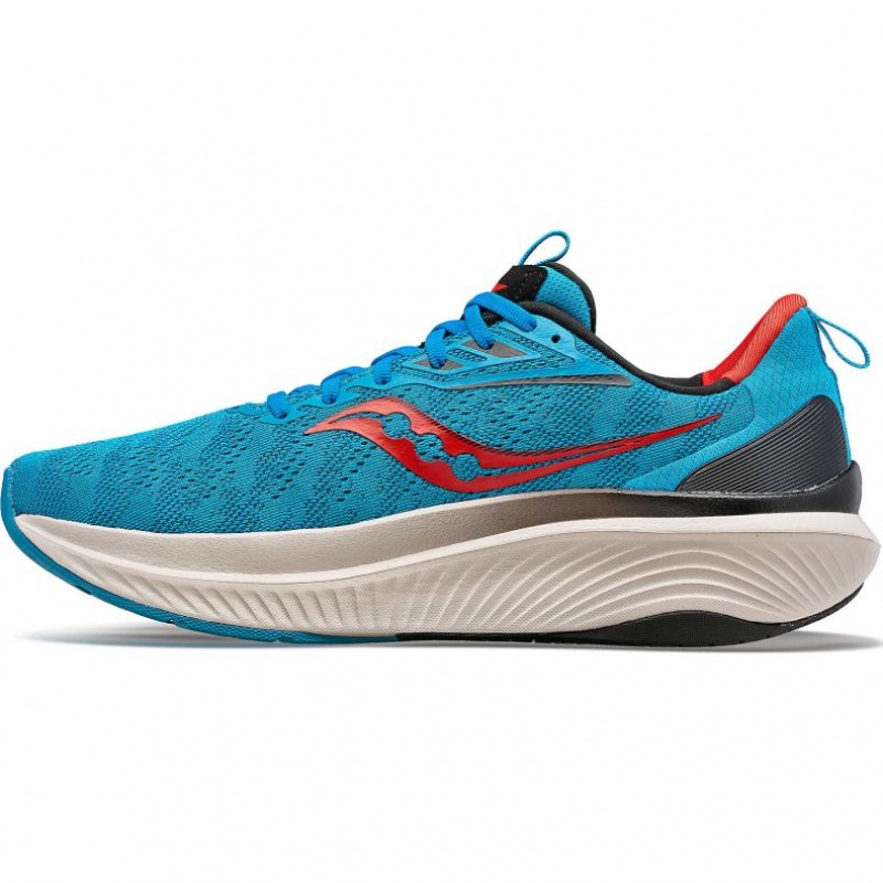 Turquoise Men's Saucony Echelon 9 Running Shoes | SG-MIZFR