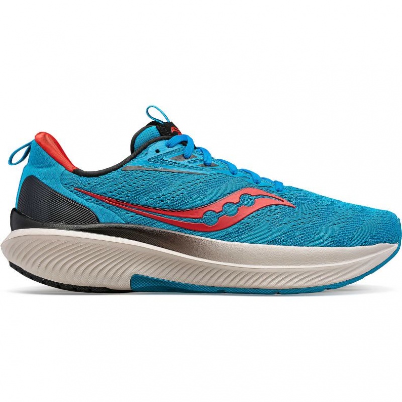 Turquoise Men\'s Saucony Echelon 9 Running Shoes | SG-MIZFR