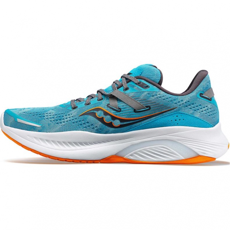 Turquoise Men's Saucony Guide 16 Wide Running Shoes | SINGAPORE-DYRAT